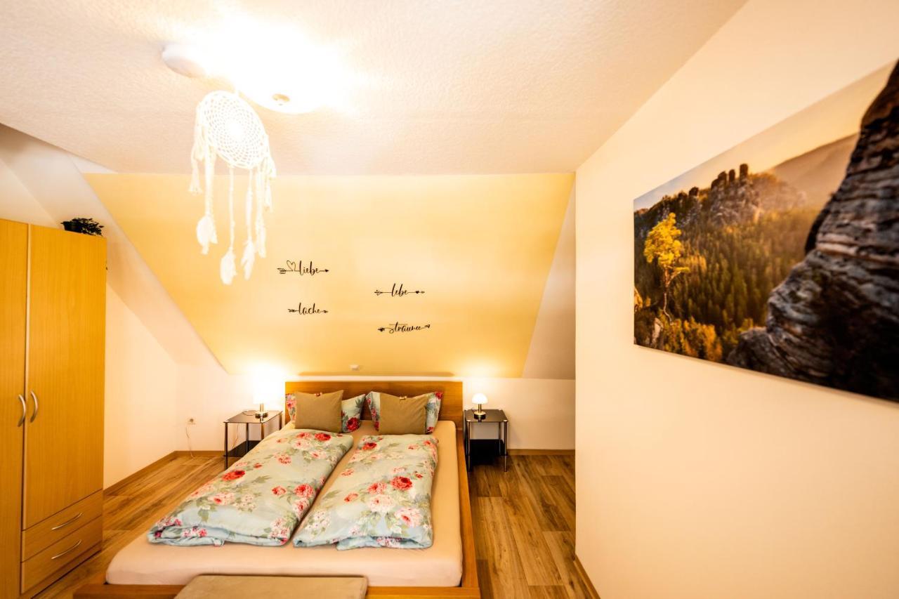 Waldblickwohnung Mit Schoener Terrasse Und Kamin Sebnitz Zewnętrze zdjęcie